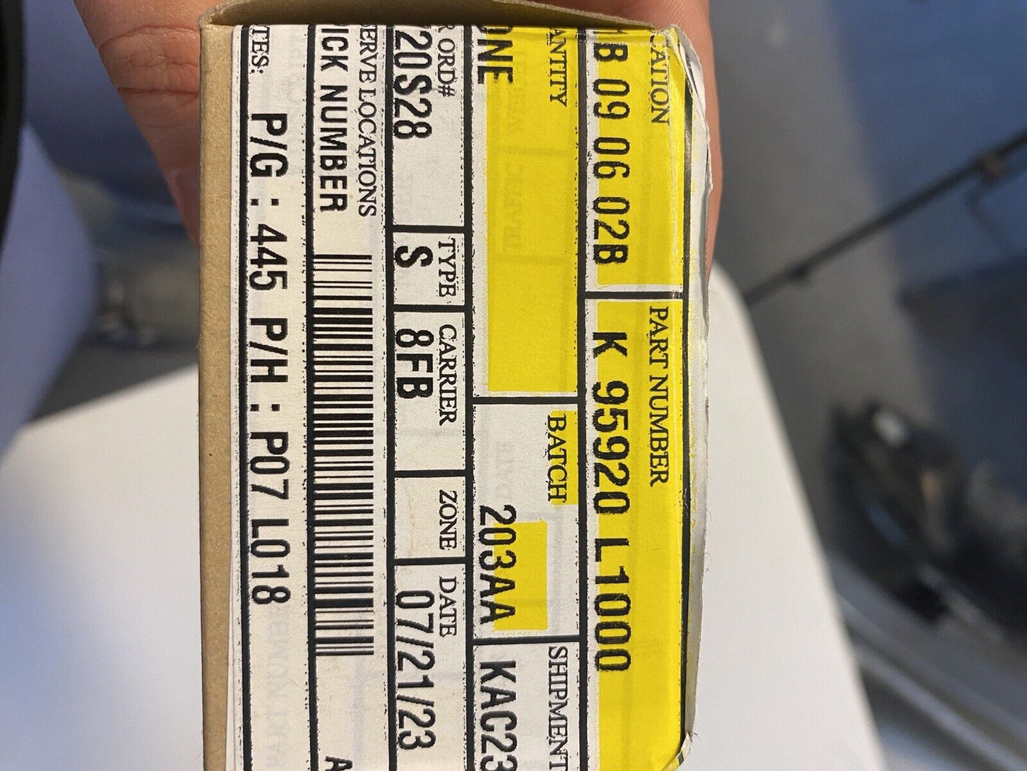 Sensor Assy-A Type Crash KIA. Part Number K95920L1000