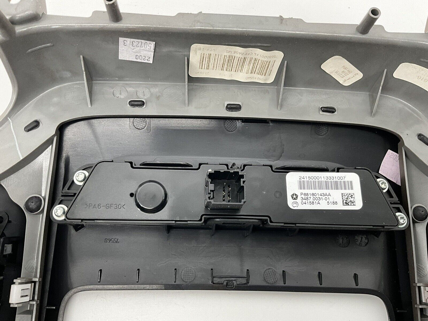 2015-2017 Chrysler 200 Center Dash Radio Bezel TRIM PANEL OEM 68160143AA