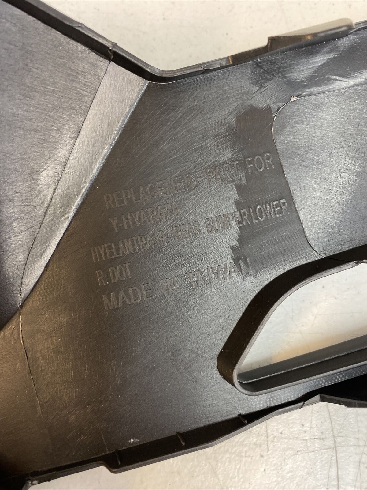 Rear Lower Valance Bumper Fascia for 2019 2020 Hyundai Elantra HY1195126