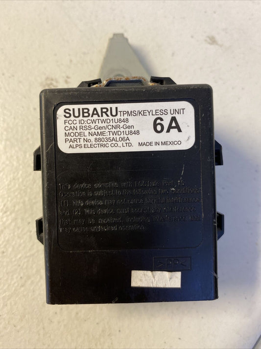 17 Subaru Legacy OEM Theft Locking Keyless Entry Control Module 88035AL06A 15 16