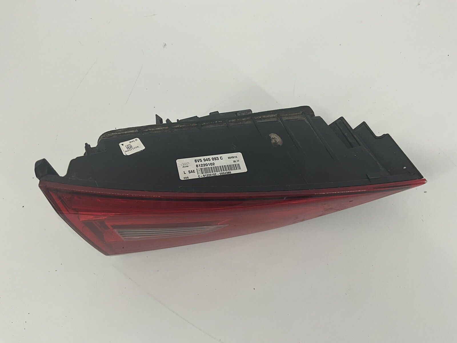 OEM 15-16 Audi A3 S3 Sedan Left Driver Side Inner Tail Light Brake Lamp